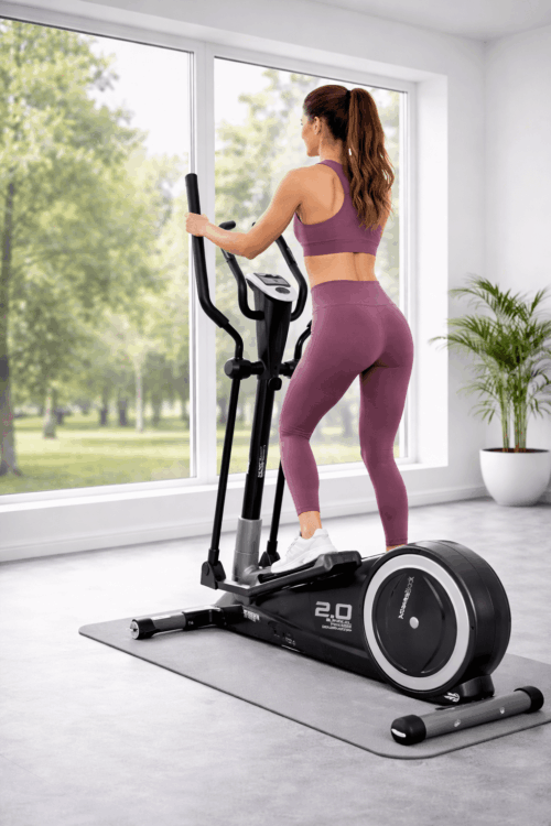 Bicicleta eliptică InSportline Atlanta Black - imagine 3